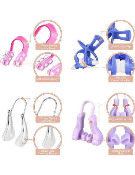 Clip Elevador de Nariz Frienda - 4 Piezas de Silicona