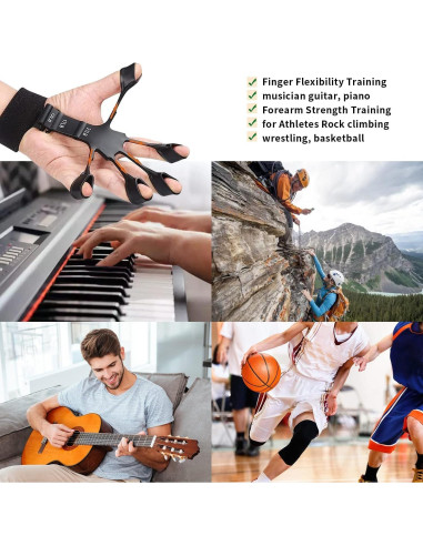 Entrenador de Fuerza de Agarre Wuvee 6 Niveles Ajustable