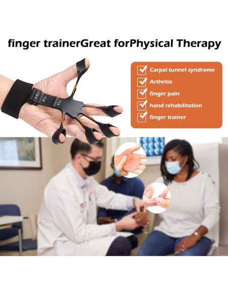 Entrenador de Fuerza de Agarre Wuvee 6 Niveles Ajustable