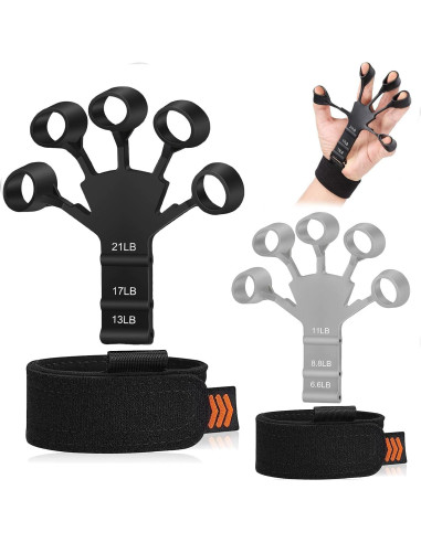 Entrenador de Fuerza de Agarre Wuvee 6 Niveles Ajustable