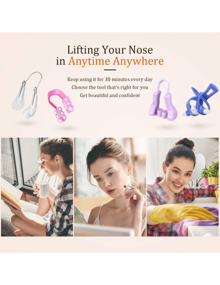 Clip Elevador de Nariz Frienda - 4 Piezas de Silicona
