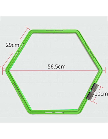 Anillo de Agilidad Hexagonal CZ-XING - Entrenamiento Físico 3 Pcs