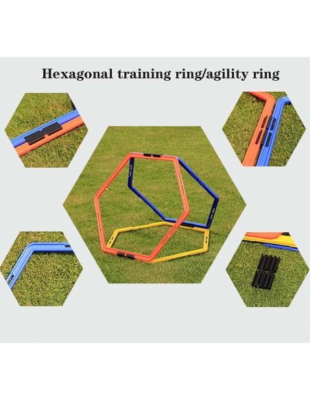 Anillo de Agilidad Hexagonal CZ-XING - Entrenamiento Físico 3 Pcs