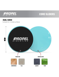 Set de 2 Deslizadores de Núcleo Propel Athletics con Video Gratis 2