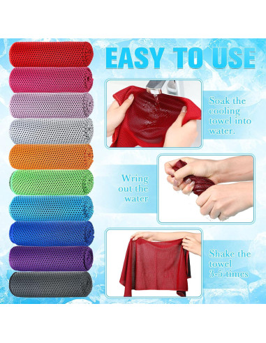 Toallas Enfriadoras Maitys 200 Pcs Microfibra 80 x 30 cm