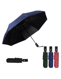 Kajaia 4 Paraguas de Viaje Compactos Automáticos a Prueba de Viento