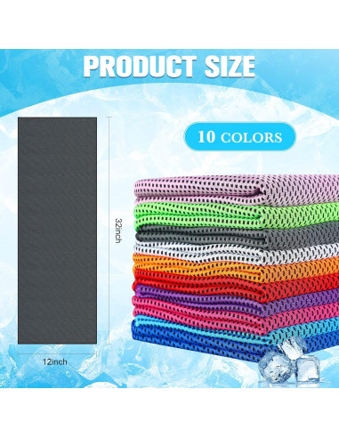 Toallas Enfriadoras Maitys 200 Pcs Microfibra 80 x 30 cm