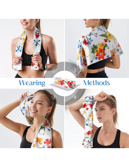 Toalla Enfriadora Pleneal 100x30cm Microfibra Amarilla Floral Toalla Enfriadora Pleneal 100x30cm Microfibra Amarilla Floral