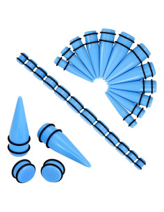 Kit de Estiramiento de Orejas Longbeauty 24 Piezas 00G-20mm