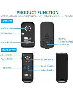 Control Remoto Inalámbrico Pixel E3/N3 para Cámaras Canon 2