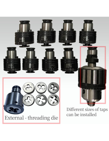 Máquina de Taladrado Neumática Melwozhwu GS7125 970mm M3-M12