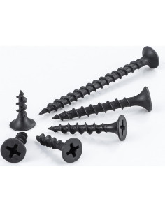 Kit de Tornillos para Drywall Wensilon Negros Phillips 1.27-5.08 cm 2