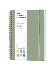 Cuaderno Espiral Tapa Dura A5 VALOME Verde 146 Páginas
