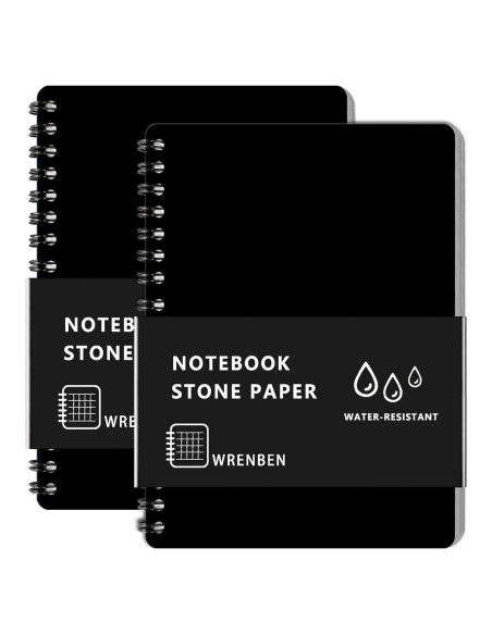Cuadernos Espirales Impermeables WRENBEN 2PCS 100 Páginas