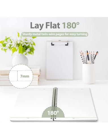 Cuaderno Espiral Tapa Dura A5 VALOME Verde 146 Páginas