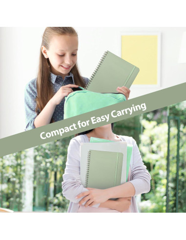 Cuaderno Espiral Tapa Dura A5 VALOME Verde 146 Páginas