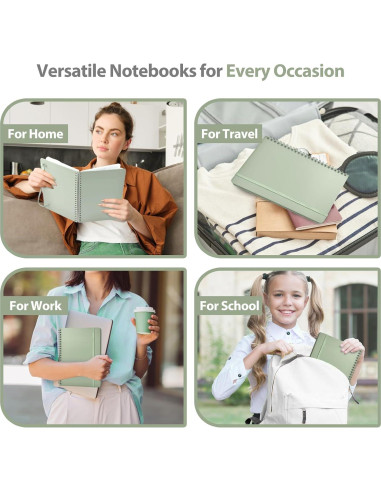 Cuaderno Espiral Tapa Dura A5 VALOME Verde 146 Páginas