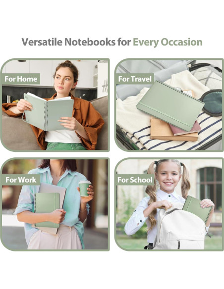 Cuaderno Espiral Tapa Dura A5 VALOME Verde 146 Páginas