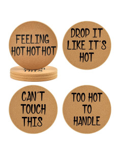 Juego de 4 Trivetes de Corcho Renawe Redondos 19.05 cm