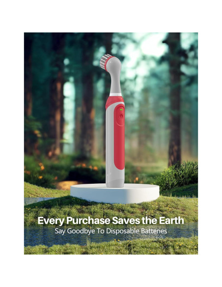 Cepillo de Lechada Eléctrico kHelfer Recargable con 5 Cabezas