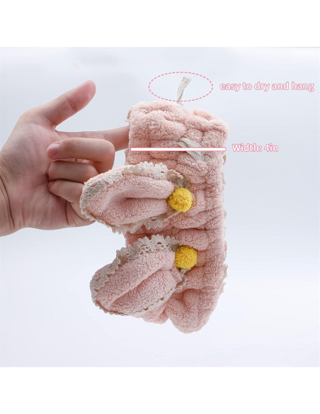 Cinta para el cabello Hofar con orejas de conejo - Rosa