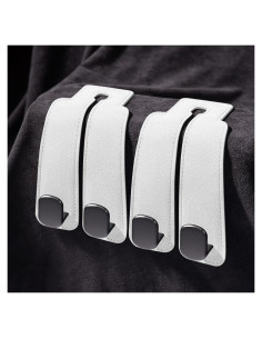 Ganchos para bolso de coche Zuxiaoyaya - 2 paquetes cuero blanco