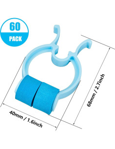 Clips de Parada Nasal de Espuma Frienda - 60 Piezas Azul 2