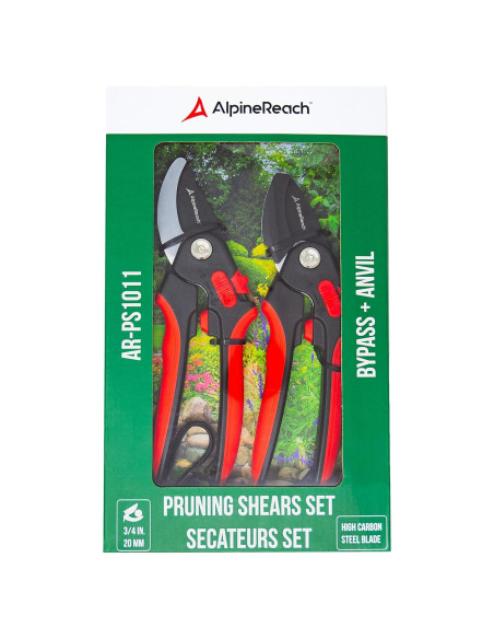 Conjunto de Tijeras de Podar AlpineReach Bypass y Yunque 0.58kg