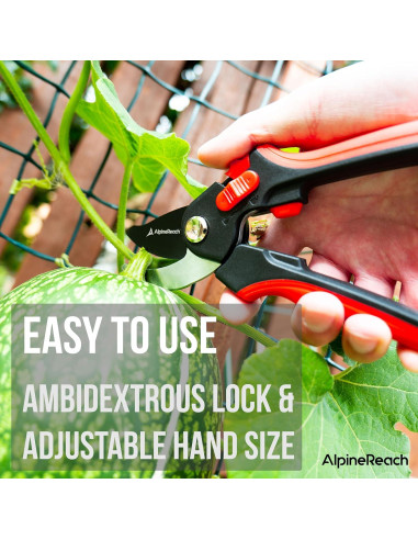 Conjunto de Tijeras de Podar AlpineReach Bypass y Yunque 0.58kg