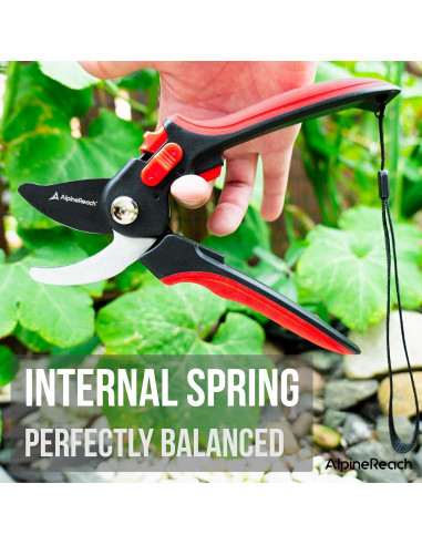 Conjunto de Tijeras de Podar AlpineReach Bypass y Yunque 0.58kg