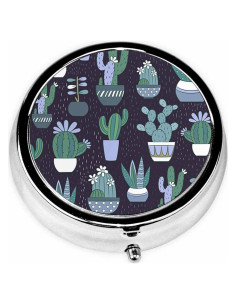 Caja de Pastillas Portátil IBILIU Cactus 3 Compartimentos