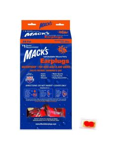 Tapones para Oídos de Silicona Moldable Mack's Niños 200 Pares