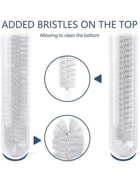 Juego de 10 cepillos de limpieza PEAKTREND 20 cm acero inoxidable