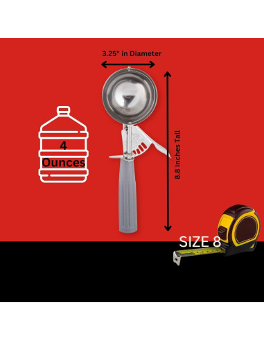 Cucharón Disher TableCraft 2108 113.4 g Acero Inoxidable