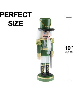 Muñeco de Nuez Tradicional Verde 26 cm Clever Creations 2