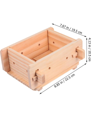 Molde de Tofu de Madera Hemoton 22.5x19.5x10.5 cm Ecológico