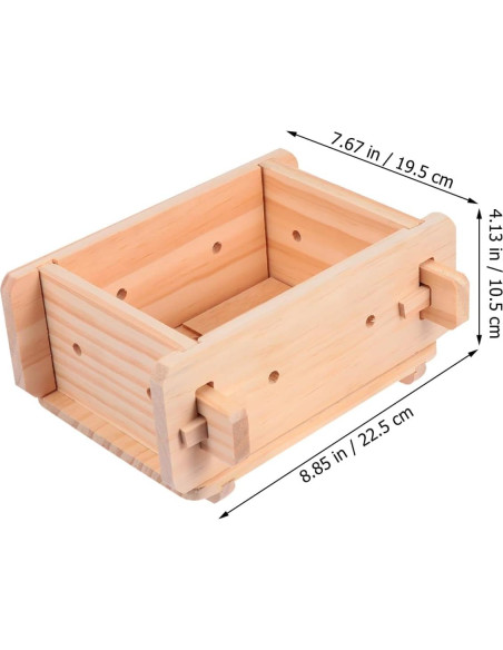 Molde de Tofu de Madera Hemoton 22.5x19.5x10.5 cm Ecológico