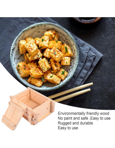 Molde de Tofu de Madera Hemoton 22.5x19.5x10.5 cm Ecológico