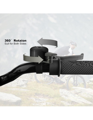 Timbre de Bicicleta Binudum JH-1 Clásico 2 Pcs Negro