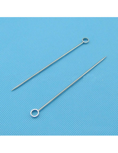 20 Palillos de Cóctel de Acero Inoxidable 11cm Reutilizables