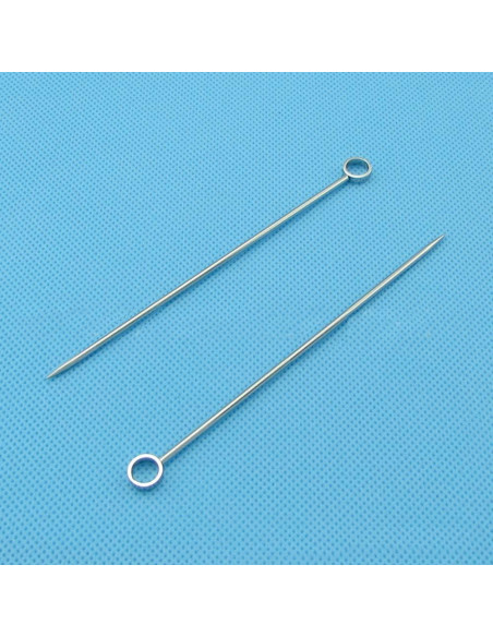 20 Palillos de Cóctel de Acero Inoxidable 11cm Reutilizables