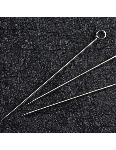 20 Palillos de Cóctel de Acero Inoxidable 11cm Reutilizables