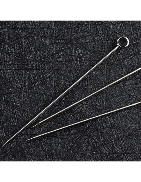 20 Palillos de Cóctel de Acero Inoxidable 11cm Reutilizables