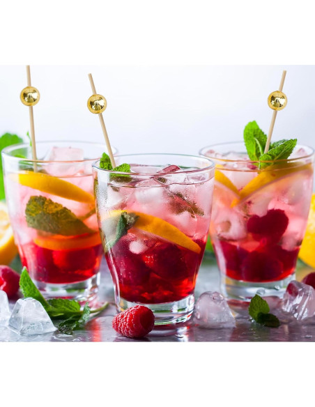 1000 Palillos de Cóctel Dorados 11.94 cm para Aperitivos 1000 Palillos de Cóctel Dorados 11.94 cm para Aperitivos