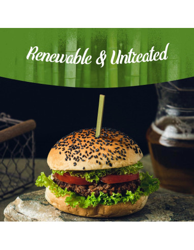 Palitos de Bambú BambooMN 25cm - 100 Piezas para Kebab