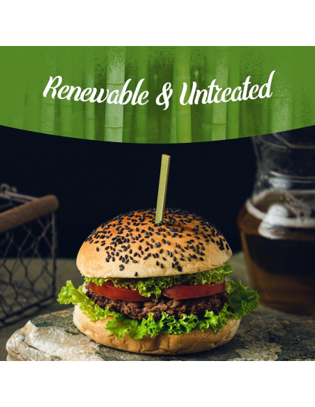 Palitos de Bambú BambooMN 25cm - 100 Piezas para Kebab