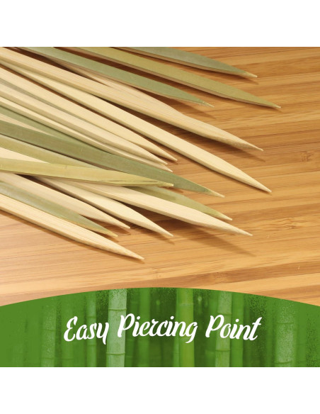 Palitos de Bambú BambooMN 25cm - 100 Piezas para Kebab