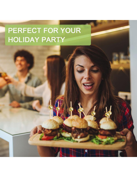 1000 Palillos de Cóctel Dorados 11.94 cm para Aperitivos 1000 Palillos de Cóctel Dorados 11.94 cm para Aperitivos