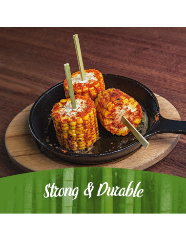 Palitos de Bambú BambooMN 25cm - 100 Piezas para Kebab