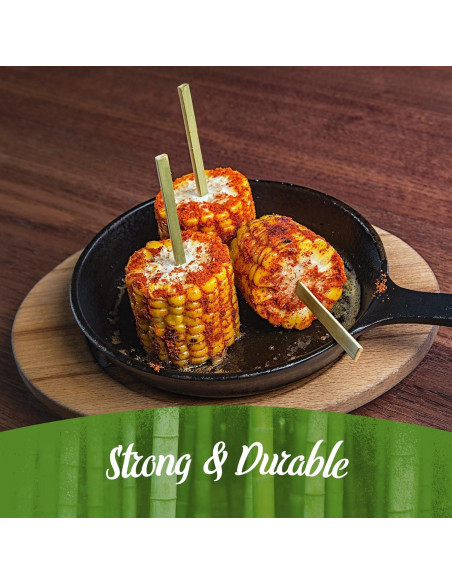 Palitos de Bambú BambooMN 25cm - 100 Piezas para Kebab